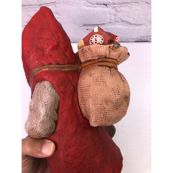 Norwegian Vintage Kimple Santa on Skis Ceramic Hand Painted Collectible Santa - Picture 8 of 16